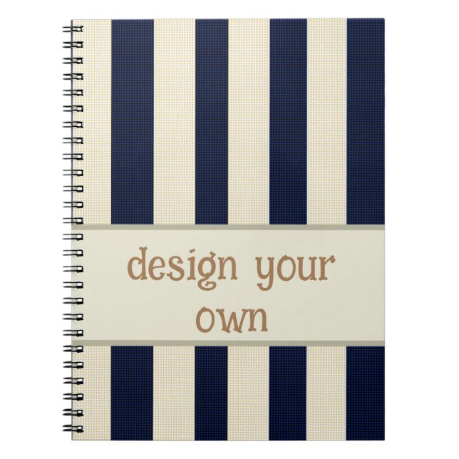 Design your own stripped notebook (Front)