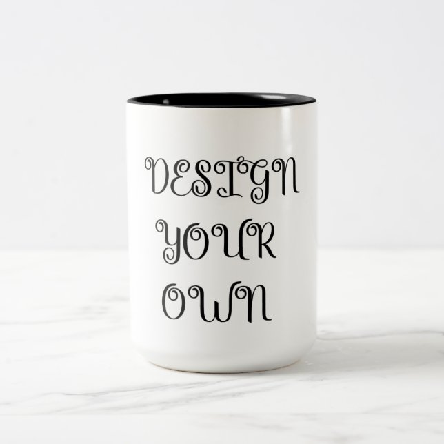 Design Your Own Two-Tone Coffee Mug (Center)