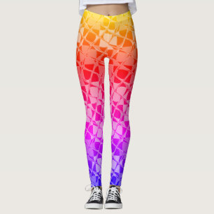Design Your Own Vibrant Rainbow Animal print Leggings