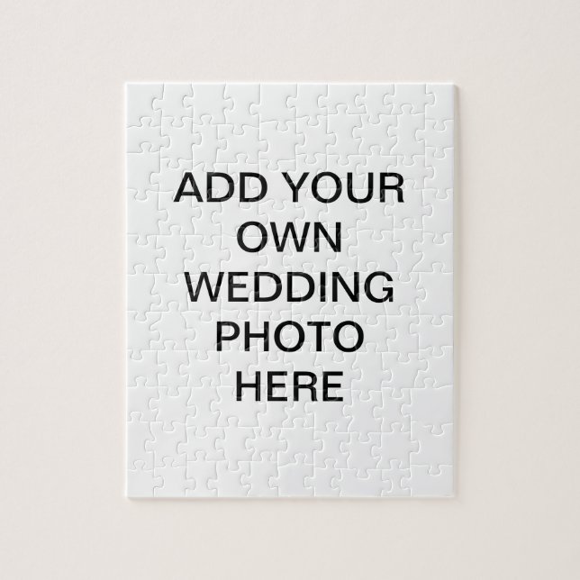 Design Your Own Wedding Favour Photo Puzzle (Vertical)