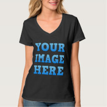 Design Your Own Women's Basic V-Neck T-Shirt