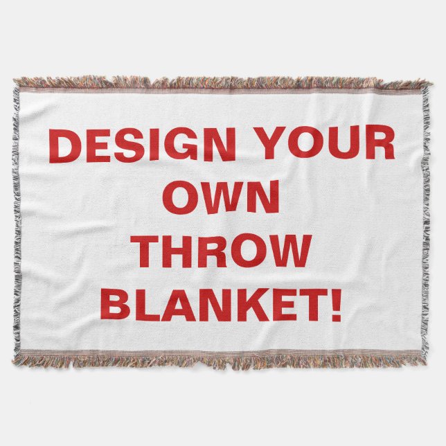 Design Your Own Woven Throw Blanket (Front)