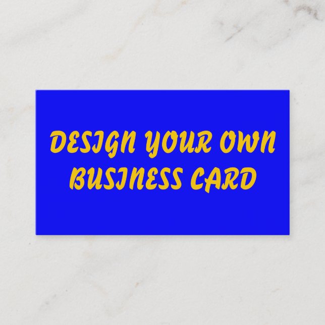 DESIGN YOUR OWNBUSINESS CARD (Front)