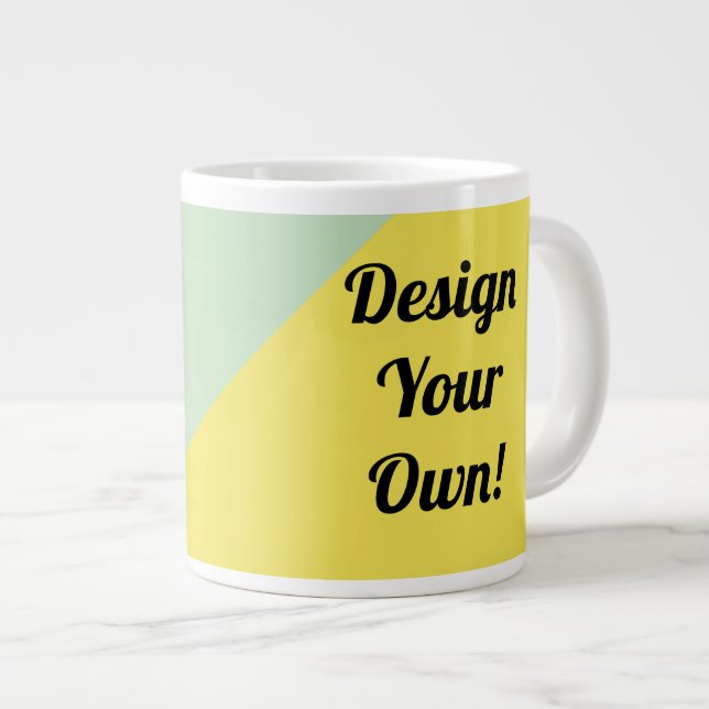 Design Your Personalise Gift Large Coffee Mug (Front Right)