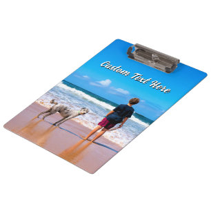 Design Your Pet Photo Clipboard Personalised Text