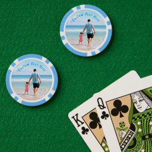 Design Your Photo Poker Chips with Custom Text