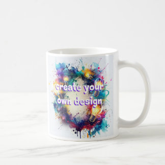 Design your picture on your own mock coffee mug