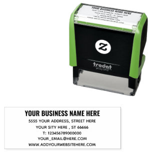 Design Your Professional Address Stamp Template