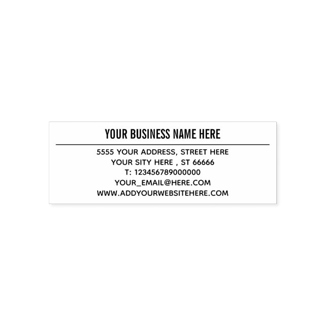 Design Your Professional Return Address Stamp (Design)