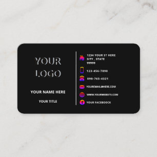Design Your Promotional Business Cards Example