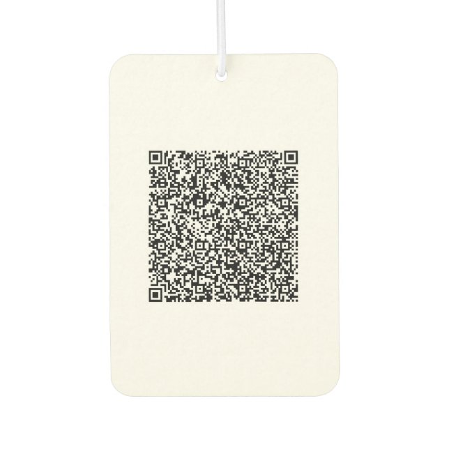 Design Your QR Code Personalised Car Air Freshener (Front)