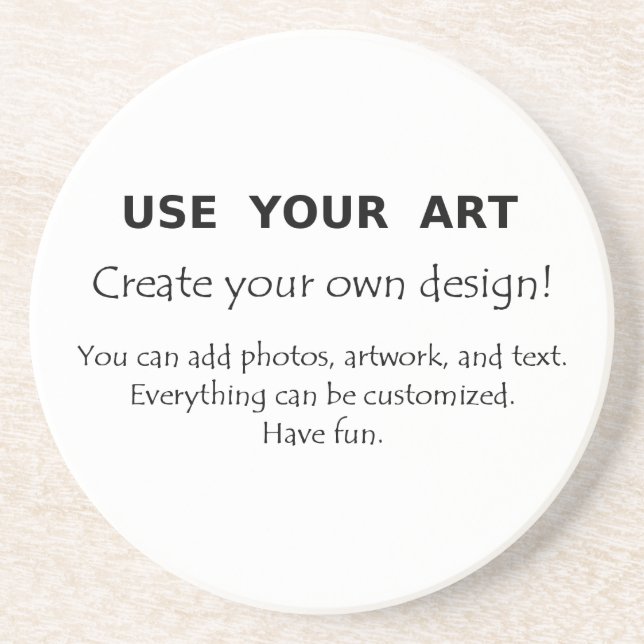 Design yourself coasters use your art photos (Front)