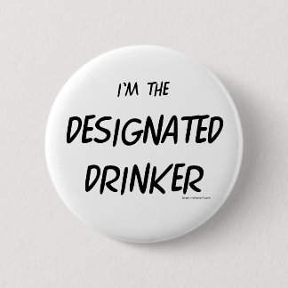 Designated Drinker 6 Cm Round Badge