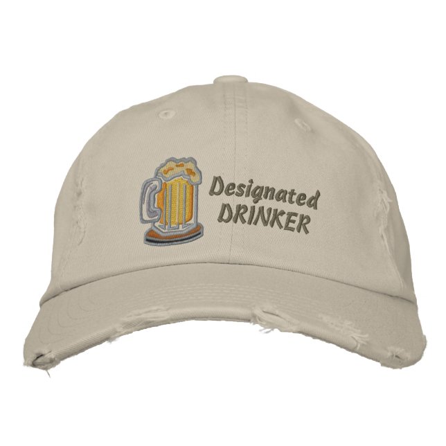 Designated Drinker Embroidered Hat (Front)