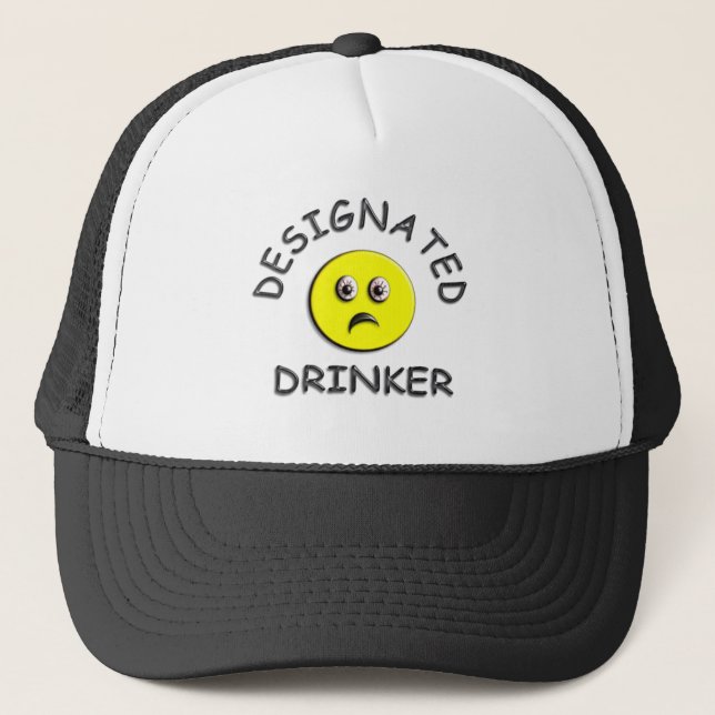 Designated Drinker Trucker Hat (Front)