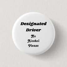 Designated Driver 1 1/4" Button