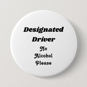 Designated Driver 3" Button