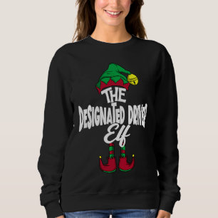 DESIGNATED DRIVER Elf Family Group Matching PJ Chr Sweatshirt