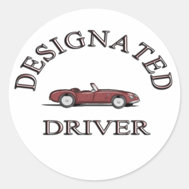 Designated Driver Sticker (Front)