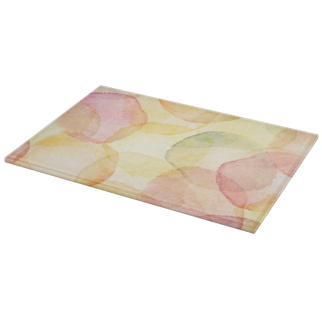 Designed abstract background with watercolor cutting board (Corner)
