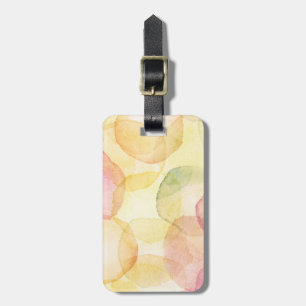 Designed abstract background with watercolor luggage tag