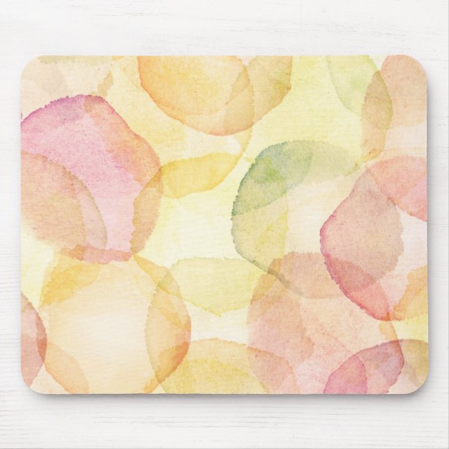 Designed abstract background with watercolor mouse pad (Front)