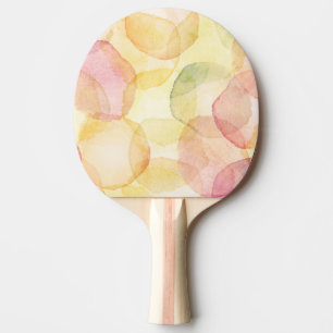 Designed abstract background with watercolor ping pong paddle