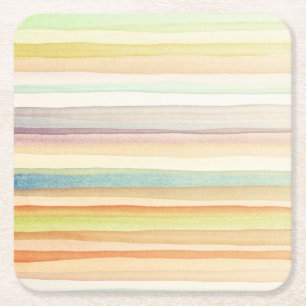 Designed art background. Used watercolor Square Paper Coaster