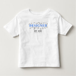 Designed By God – Men & Boys Christian Faith Psalm Toddler T-Shirt