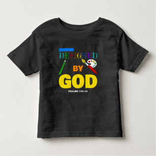 Designed By God – Psalms 139:14 Christian Faith Po Toddler T-Shirt
