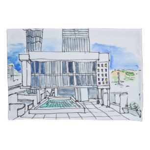 Designed by Le Corbusier Marseille, France Pillowcase