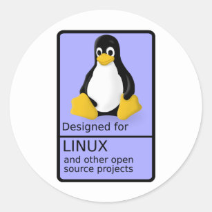 Designed for Linux Classic Round Sticker