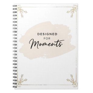 Designed for Moments – Minimalist Watercolor Notebook