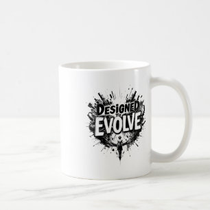 Designed To Evolve – Bold Abstract Evolution Art S Coffee Mug