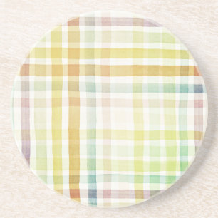 Designed watercolor art background, texture 2 coaster