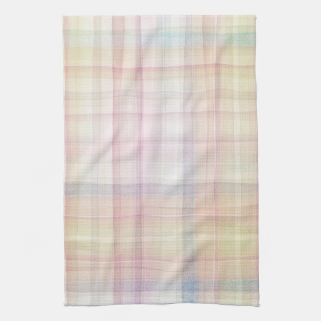 Designed watercolor art background, texture tea towel (Vertical)