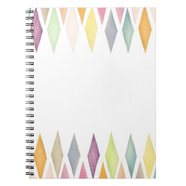 Designed watercolor background notebook (Front)