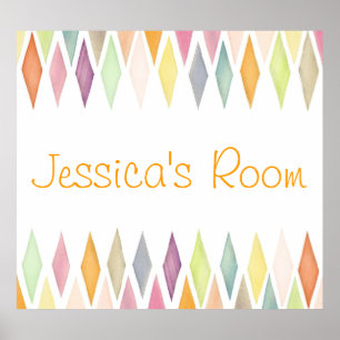 Designed watercolor background poster