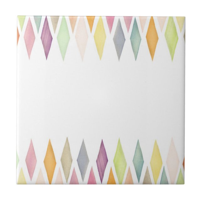 Designed watercolor background tile (Front)