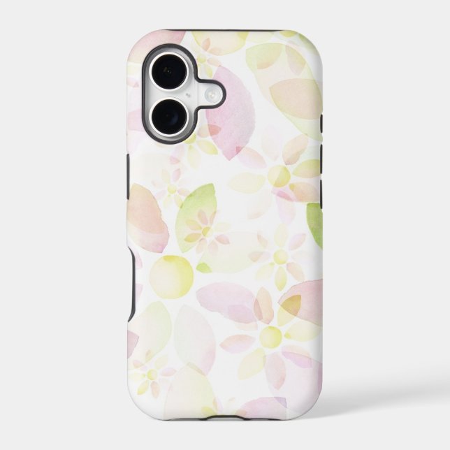 Designed watercolor flower background, texture (Back)