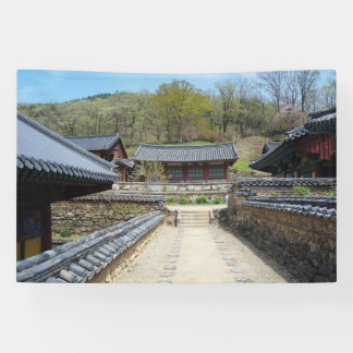 Designed with a photograph of South Korea, Printed Banner