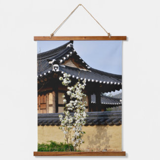 Designed with a photograph of South Korea, Vertica Hanging Tapestry