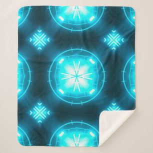 Designer abstract background with glowing individu sherpa blanket