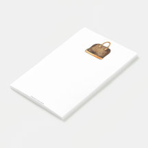 Designer bag post-its