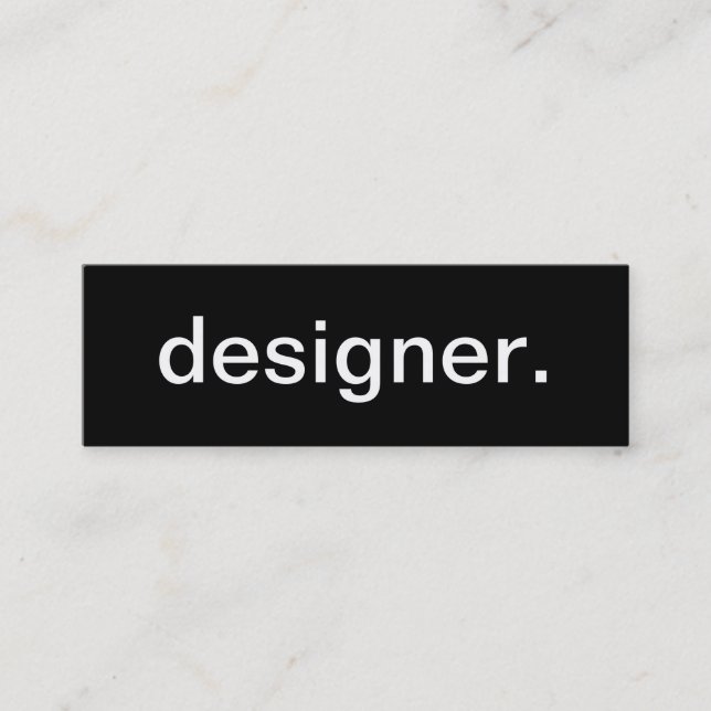 Designer Business Card (Front)