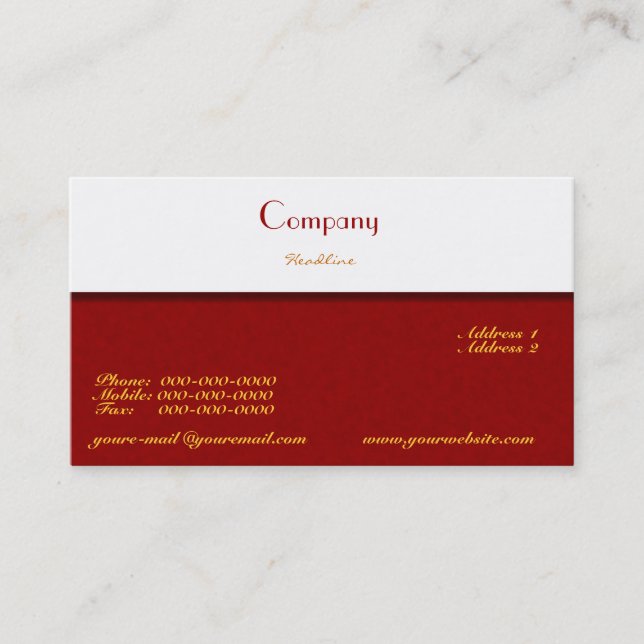 Designer Business Card (Front)