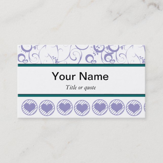 Designer Business Card Template (Front)