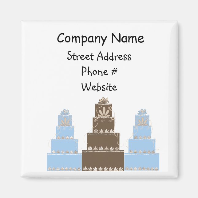 Designer Cakes Magnet (Front)