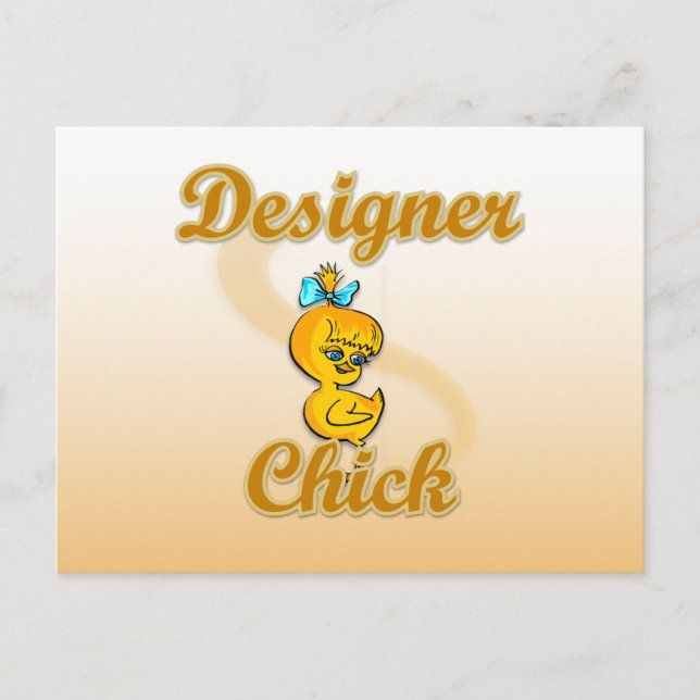 Designer Chick Postcard (Front)