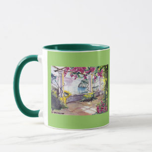 DESIGNER COFFEE MUG - "BALCONY OF VINES" - ARTIST